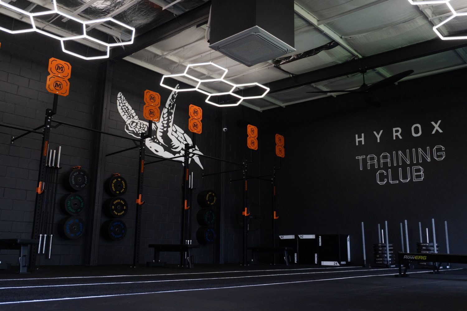 The HYROX Training Club wall